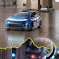 1:24 Scale 4WD Drift RC Car 2.4G Remote Pearl Finish Large Tail Fin Replaceable Racing Drift Wheel Front Rear LED Light Toy Car