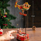 ROKR Wooden 3D Puzzle Santa on Sleigh Pendulum Dynamic Balance Toy 141-Piece DIY Model Building Kit for Desktop Decor Gift for Adults Kids