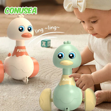 Baby Duck Pull Back Car – Cartoon Swing Toy for Toddlers Boys & Girls