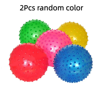 2Pcs 16CM Fun Games Kids Inflatable Ball Rubber Toy Baby Cartoon Thorn Large Balloon Developmental Children Massage Toys Balls