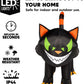 7 ft Black Cat Halloween Inflatables Outdoor Decoration Blow UpInflatable with Moving Head & Green Eyes Halloween Blow Ups Yard Decoration with LED Lights for Party Lawn Garden Decor