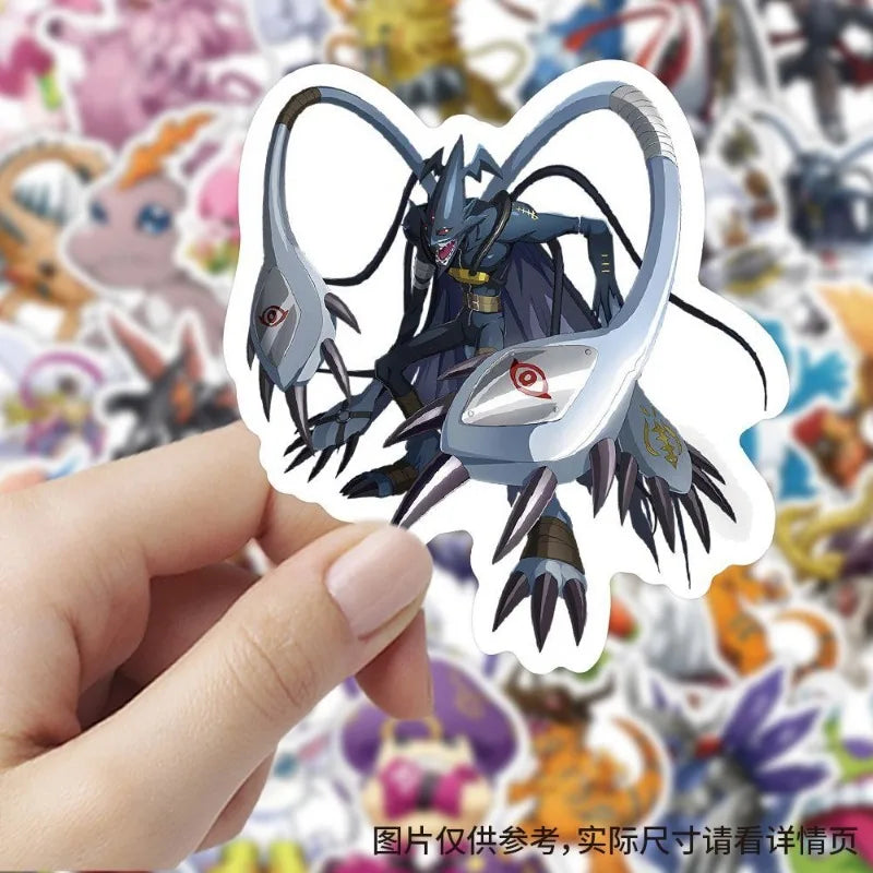 60pcs Digimon stickers DIY notebook journal suitcase graffiti decoration cartoon anime Agumon Angelmon sticker toy gift