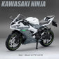 1:12 Sportster Model Toy Motorcycles Alloy Diecast Nijia ZX-6R Motorbikes Sound Light Shock Absorption Rubber Tires Kids Gift
