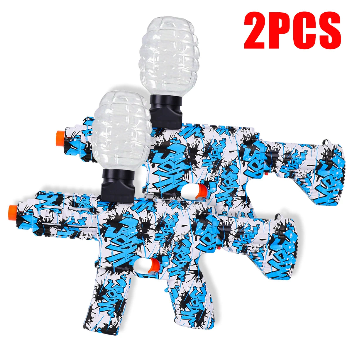 Electric Ball Blaster 2PCS Balls Gun Cool Toy Gun for Outdoor Activities Shooting Game Holiday Gifts Christmas HalloweenGift