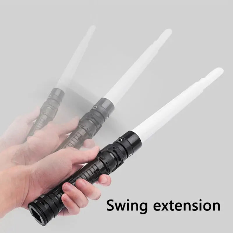Sword Lightsaber Red and Blue Double Saber Rave Transformation Children's Gift Cosplay Weapon Boy Cool Flashing Toy