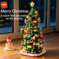 KAVOWORLD 1024pcs Christmas Tree Building Bricks Set with LED Light Up DIY Xmas Tree Home Tabletop Decor Assembly Model Stable Interlocking Building Bricks 3D Puzzle Construction Kit Christmas Party Display Holiday Festive Or