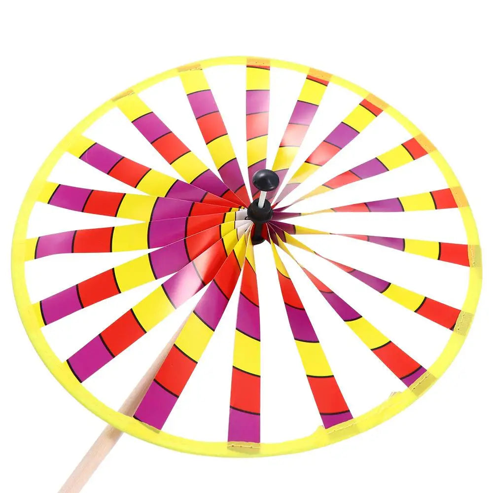 Traditional Children Gifts  For  Garden Decoration Windmill Toys Wind Spinner Single Layer Windmill Rotating Toys