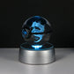 Pokemon 3D Crystal Ball Pikachu Gengar Eevee Mewtwo Anime Game Pokeball Led Night Light Base Kids Birthday Gift Home Decoration