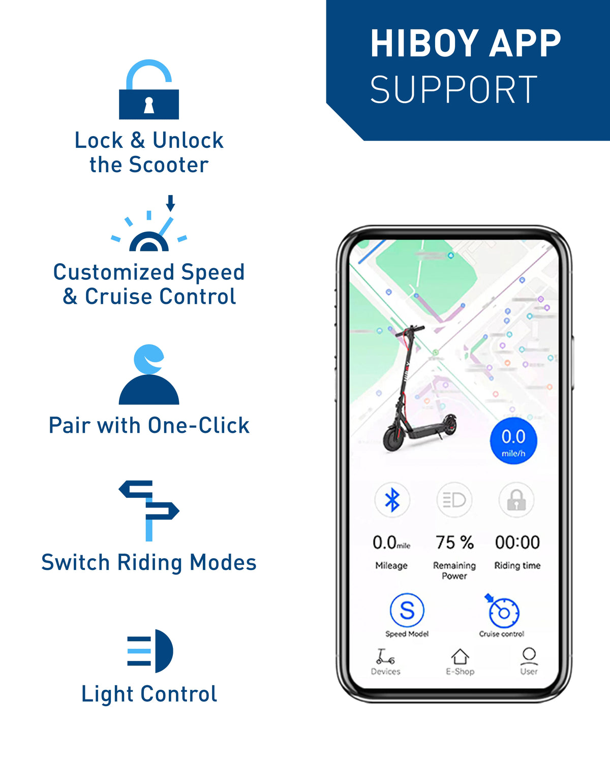 Hiboy KS4 Pro Electric Scooter 500W Powerful Motor, 10" Honeycomb Tires, Up to 25 Miles, 19 MPH Max Speed, Foldable for Easy Storage, Adults Favorite, Hiboy Smart App Control, LED Lights, Lightweight Design, Ideal for City Co
