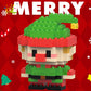 HUIQIBAO Children Mini Christmas Tree Santa Claus Model Micro Bricks Building Block DIY Snowman Elk Bricks Toys for Adult Gift