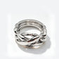 Magic Ring Disentanglement Puzzle Metal Unlock Interlock BrainTeaser Toys IQ Logic Test Educational Gifts For Kids & Adults