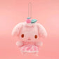 Sanrio Hangyodon Kuromi Melody Pachacoo Cinnamoroll Stuffed Plush Toys Pendant Cute KT Keyring Anime Keychain Christmas Gift