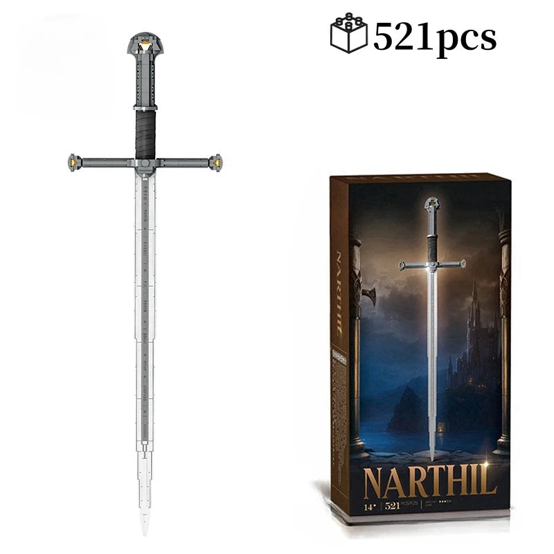 Creative Famous Samurai Sword Weapon Model Building Blocks Lord of Rings Bricks Assembly Toys Kid Christmas Gifts for Boys