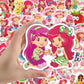 Strawberry Shortcake Cartoon Stickers Cute Fruit Girl Vinyl Sticker Pack Scrapbooking Journal DIY Craft Decor Teen Girls Gifts