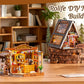 Rolife DIY Miniature House Kit Pet Store Dollhouse Wooden 3D Puzzle Model Building Kit with LED Light for Home Decor Suitable for Adults and Kids
