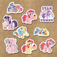 103Pcs My Little Pony Stickers Cute Cartoon Waterproof Vinyl Decals DIY Decor for Water Bottle Laptop Luggage Phone Case Sticker