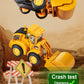 Engineering Vehicle Model Press Sliding Car Excavator Bulldozer Children Educational Construction Vehicle Toy Kids Boy Gift