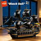 KAVOWORLD 1799 Black Sailing Pirate Ship Building Set 801PCS 3-Masted Pirate Ship Model Building Blocks Kit Collectible Display Construction Toy with Heavy Cannons & Display Base DIY Assembly Desktop Decor for Home Office, Ch