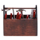 1Set 1:12 Dollhouse Miniature Toolbox Handmade Tools Sets Model Furniture Accessories For Doll House Decor Toys Gift