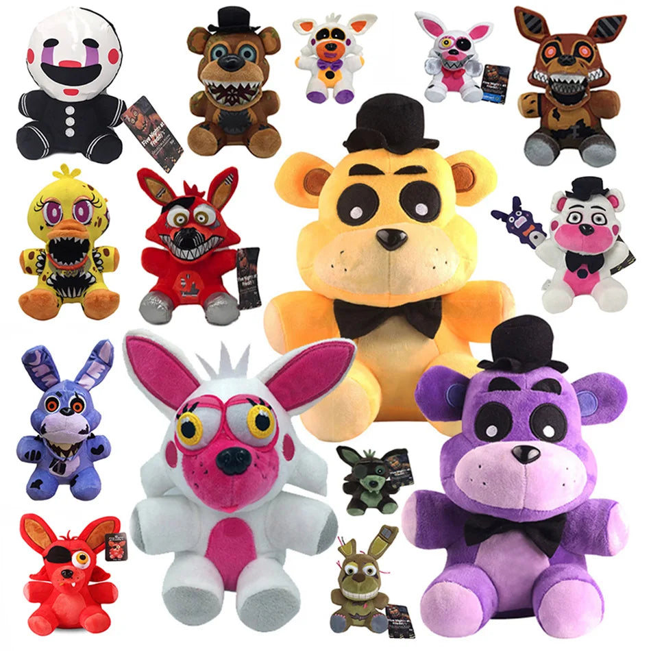 Five Night At Freddy Fnaf Cute Plush Toys Game Doll Freddy Fazbear/Bonnie/Chica Cartoon Stuffed Dolls Toys For Children Gifts