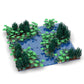 LEQUMOC Creative Maple and Lake Forest Tree Rivers Natural Scenery Ideas MOC Building Blocks Bricks Toys for  Gifts Toy
