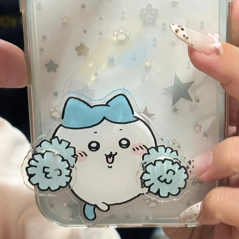 Cartoon Cute Chiikawa Folding Expandable Mobile Phone Grip Holder Socket Pocket Support for Expanding Stand