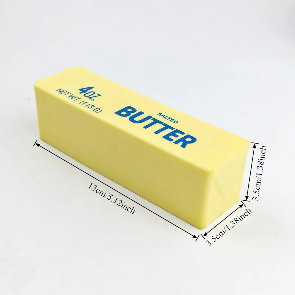 1QS Butter Stick Squishy Toy Slow Rising Squeeze Toy Butter Bar Brick Squishy Fidget Toy Anti Stress Release Hand Relax Toy Gift