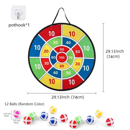 Children with Sticky Ball Large Dart Board Family Interactive Game Educational Arithmetic Indoor/Outdoor Sports Toys Gift