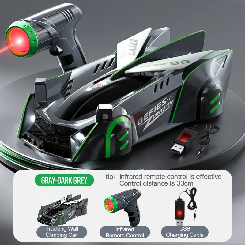 Infrared Sensor Remote Control Wall-Climbing Car, Four-Wheel Drive Toy Racing Car, Children's Toy Car