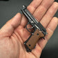 1:3 Scale Alloy Pistol Mini Toy Gun Model Metal Keychain for Adults and Kids Christmas Gift