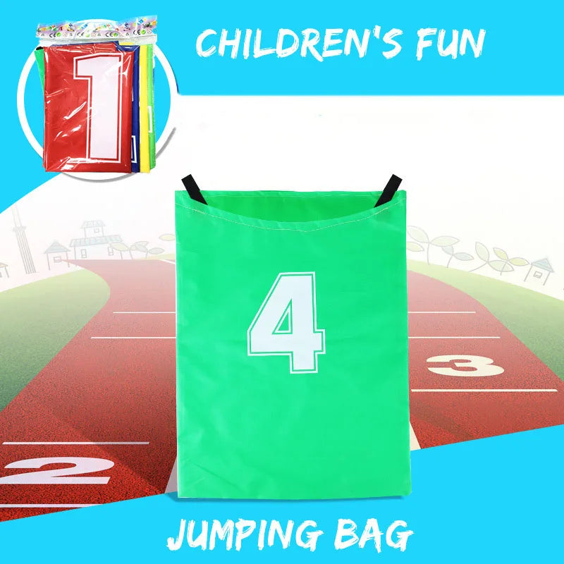 4Pcs Kangaroo Jumping Bags Sack Race Outdoor Fun Sports Games Parent-child Interactive Sensory Training Preschool Play Toys