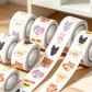 Kpop ateez roll stickers 500 sheets cute cartoon idol fans concert supports DIY phone cases,water bottles,bags,and gifts