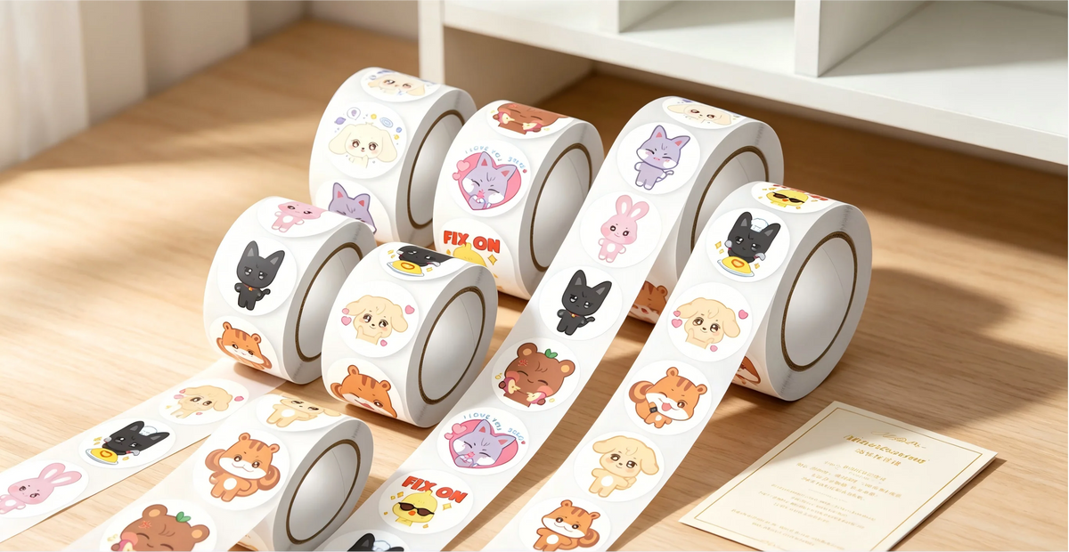 Kpop ateez roll stickers 500 sheets cute cartoon idol fans concert supports DIY phone cases,water bottles,bags,and gifts