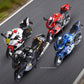 1:18 Hayabusa R1 GSX1000R CBR1000RR Miniature Motorcycle Toy Models Alloy Diecast Shock Absorption Front Wheel Steering Gifts
