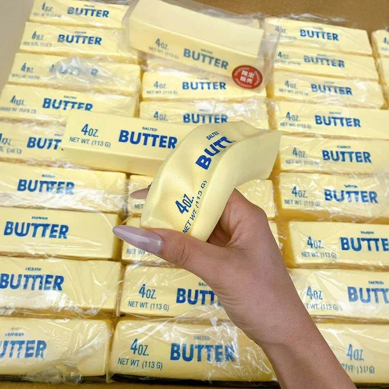 Butter Stick Squishy Toy Slow Rising Squeeze Toy Butter Bar Brick Squishy Fidget Toy Anti Stress Release Hand Relax Gift Toy