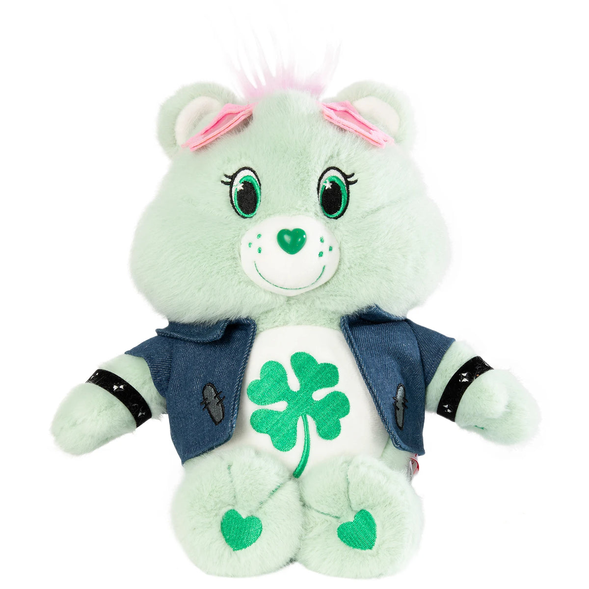 Care Bears 33cm Plush Toy Cartoon Dolls Cute Stuffed Bear Toys Denim Jacket Soft Animal Doll Gift Home Decor Ornament Collectib