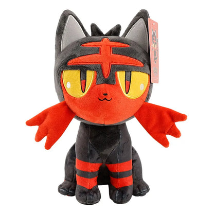 Adorably Litten Plush Toy Anime Pokemon Stuffed Doll Kawaii Cartoon Toys Hobbies Room Docor Xmas Gifts Birthday Present For Kids