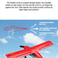 4CH Brushless RC Glider M7 Moore Off-road Aircraft Plane EPP Foam Remote Control Airplane with LED Light Model Toys