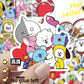 BT21 cartoon cute 50pcs stickers kawaii for boys and girls fans support merchandise DIY decoration anime merchandise wholesale