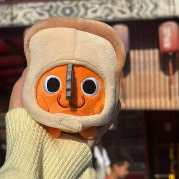 10Cm Chainsaw Man Bread Pochita Soft Plush Filling Doll Keychain Handbag Hanging Ornaments Waist Decoration Friend Birthday Gift