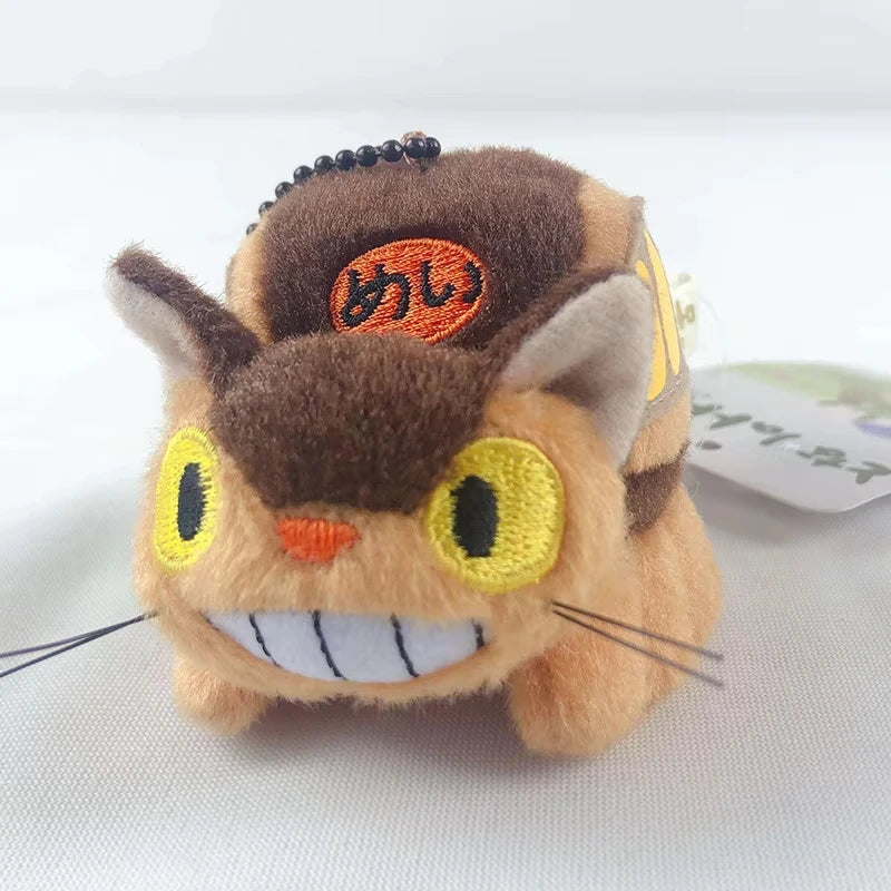 Cartoon Anime Big Cat Bus Coin Purse Small Shoulder Bag Cute Plush Card Holder Pendant Doll Gift