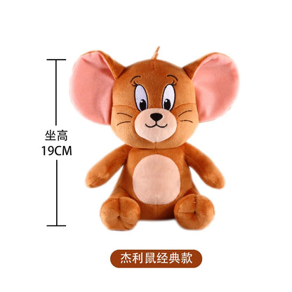 19cm Upgrade Classic Tom and Jerry Plush Toys Cute Plush Animated Toys for Christmas Birthday Gifts Soothing Toys for Children
