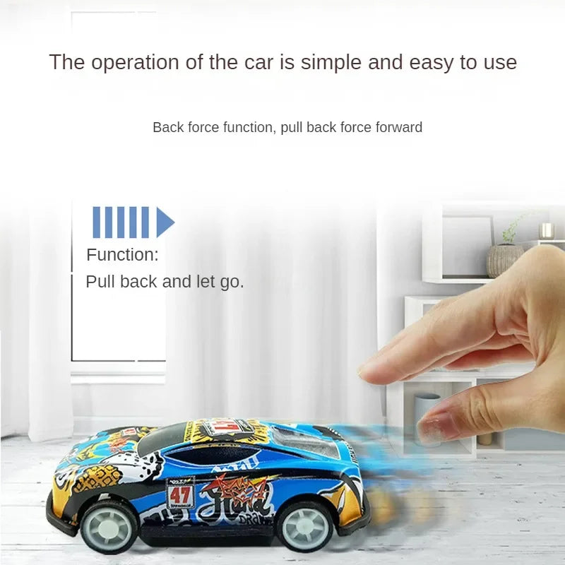 100/50/30/20/10stk Toy Car Alloy Car Children Boy Baby Pull Back Car Gift Educational Set Mini Model Cartoon Inertia Racing Car