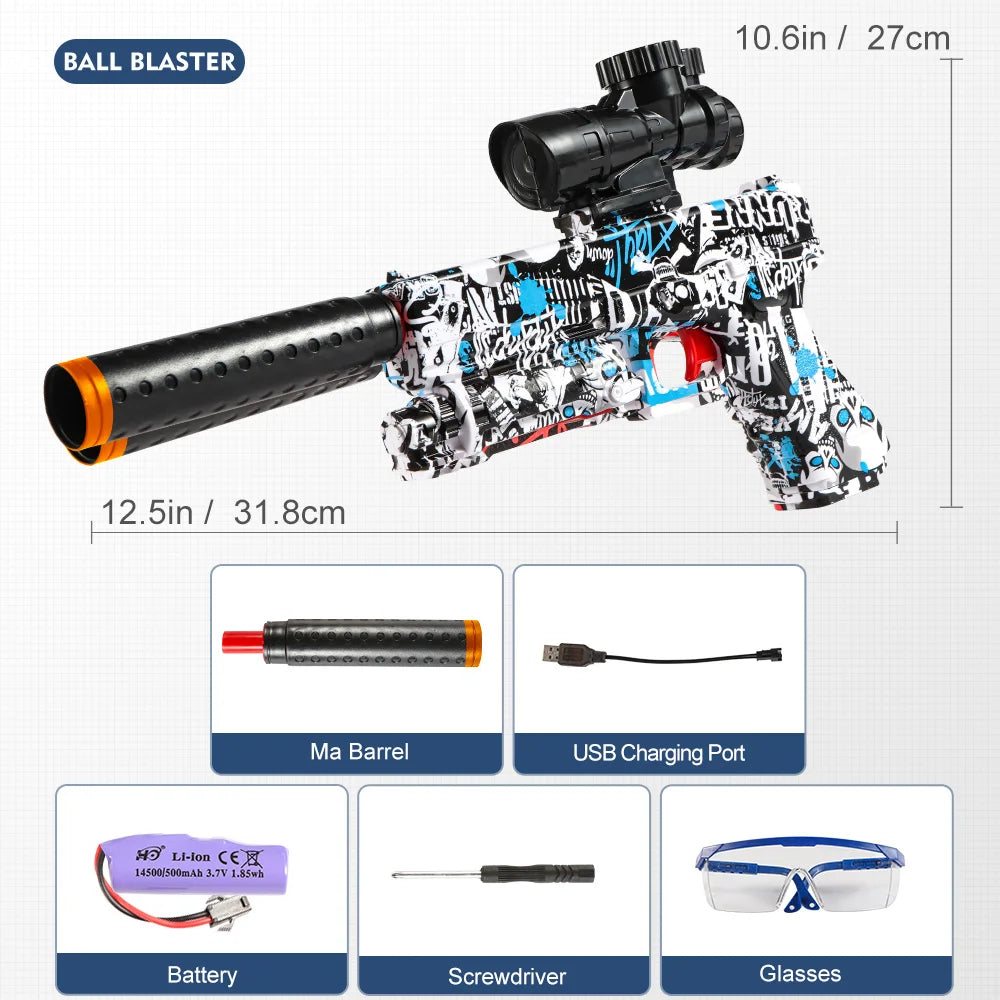 M416 Electric  Blaster Gun Toys, Rechargeable, Automatic Outdoor Toys for Team Activities, Perfect Gift(Bullets Excluded)