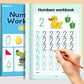 48-Page Children's Dot Matrix Writing Practice Book, Numbers 0-100 Tracing Book, Kindergarten Pen Control Writing Practice Book, Home and School Learning Workbook, Early Education Math