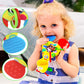 Rattles Animal Giraffe Baby Soft Stuffed Doll Teether Doll Cute Kids Infant Baby Teething Toys For Newborn Sensory Plush Toys