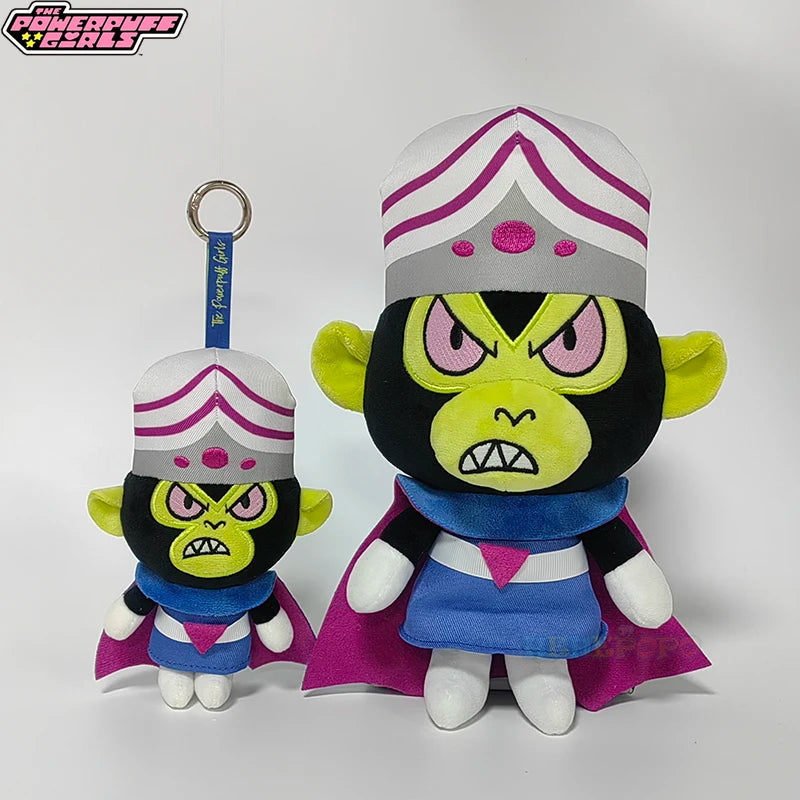 New 25cm Soft and Cuddly Stuffed Dolls of The Powerpuff Girls Movie Villains Princess Morbucks and Mojo Jojo