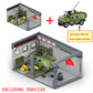 World War Army Military Soldiers Police SWAT Armored Vehicle Model Building Blocks Bricks Children's Toys Gift ﻿