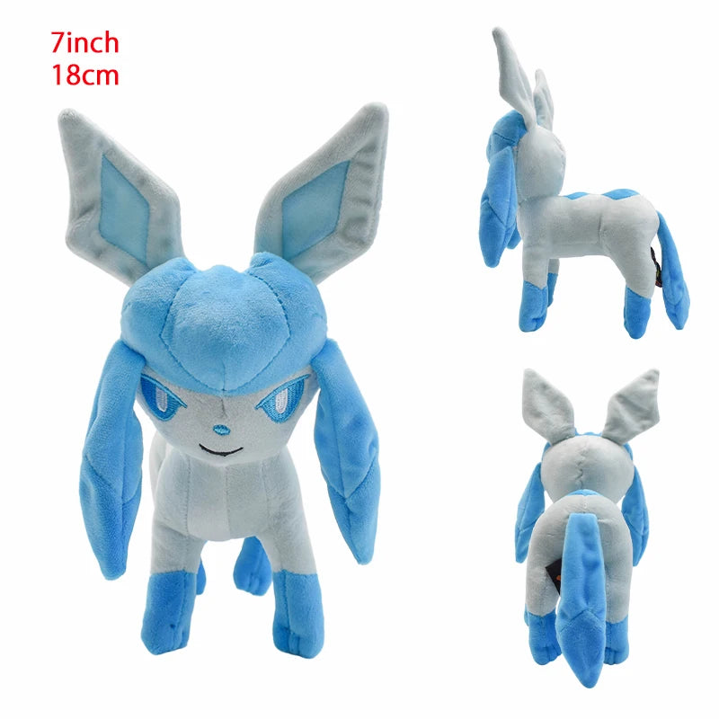 14 Style Standing Eevee Plush Toy Pokemon Shiny Umbreon Vaporeon Jolteon Flareon Espeon Leafeon Stuffed Doll Peluche Gift