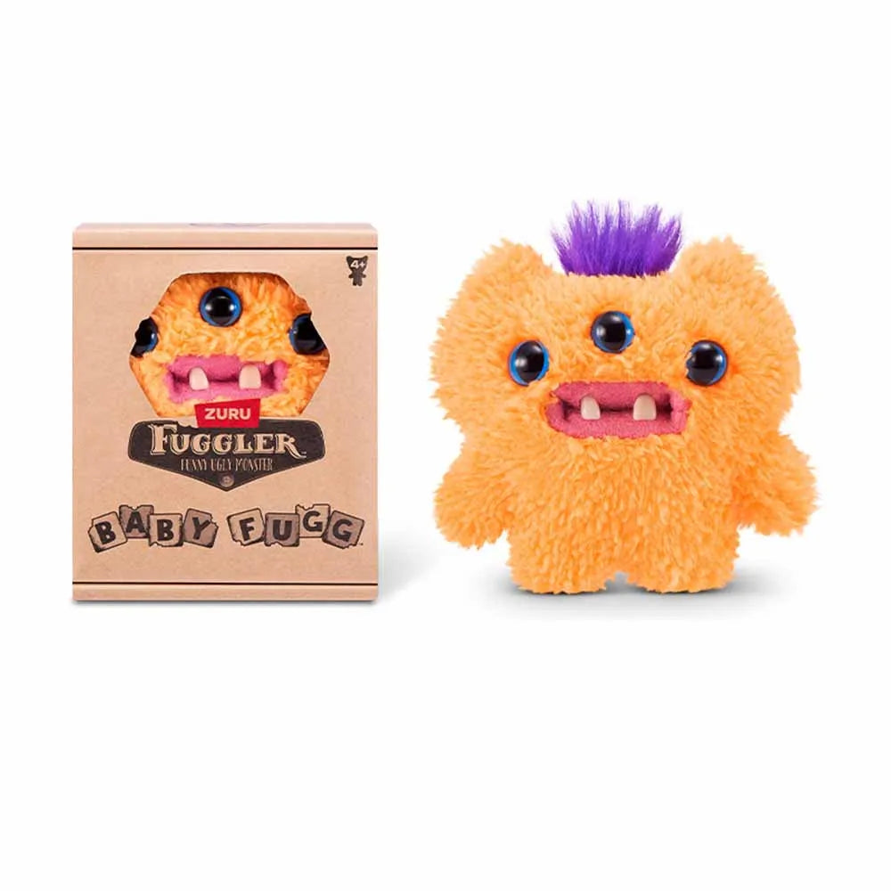Baby Fuggler Plush Doll Fuggler Ugly Monster REEK-O Wide Eyed Weirdo Sasquoosh Soft Smalll Stuffed Toy With Box